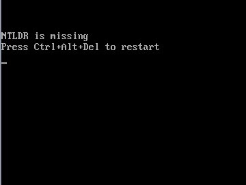 Черный экран при загрузке Windows XP