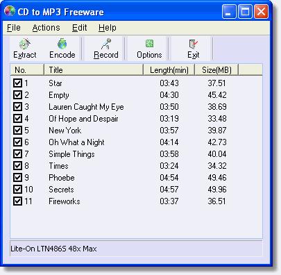 Free CD to MP3 Converter