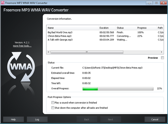 Freemore MP3 WMA WAV Converter
