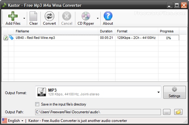 Kastor Free Mp3 M4a Wma Converter
