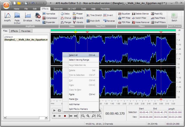 AVS Audio Editor