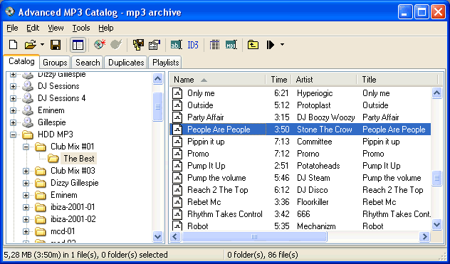 Advanced MP3 Catalog Pro