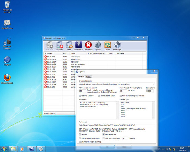 Http Proxy Scanner