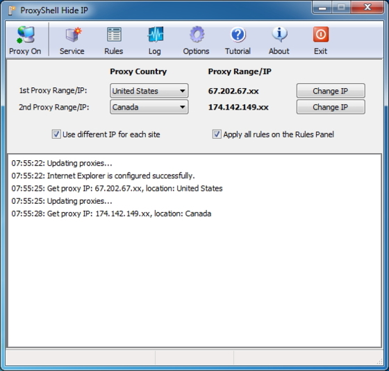 ProxyShell Hide IP 