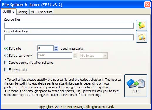 Split Files
